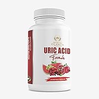 uric Acid Pills - URIC Acid Complex - Lower uric Acid Supplement, uric Acid Pills, Milk Thistle, Celery Seed Extract Organic, Cranberry, Pomegranate, and Turmeric - 1 Bottle 60 Capsules