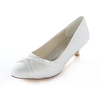 Emily Bridal Lace Mother Shoes Round Toe Wedding Shoes Bridal Shoes