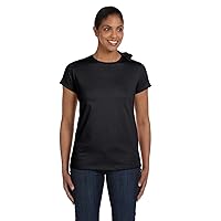 Hanes Ladies 61 Oz Tagless T-Shirt - Black - S - (Style # 5680 - Original Label)