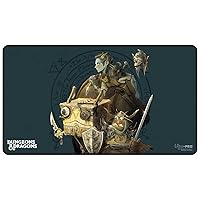 Ultra Pro - Dungeons & Dragons Planescape: Turn of Fortune’s Wheel Black Stitched Card Playmat, Use as Oversize Mouse Pad, Gaming Playmat, TCG Card Game Playmat, Protect Cards During Gameplay