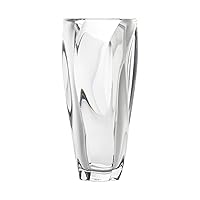 Cassia Crystal Glass Vase, 12 Inch