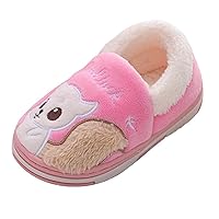 Little Girl House Slippers Size 1 Childrens Girl Cotton Slippers Cute Squirrel Cartoon Warm Sandals 12 Girls