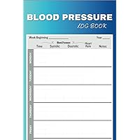 Daily Blood Pressure Log Book | Simple Daily Blood Pressure Log | Record & Monitor Blood Pressure at Home | 110 Pages (6