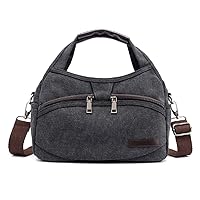 Canvas Crossbody Shoulder Bag for Women Leisure Hobo Tote Bag Ladies Work School Shopping Travel Handbags Purses