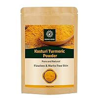 Kasthuri Manjal Powder for Skin and Face Care| Wild Turmeric powder | Curcuma Aromatica | Helps Acne skin (3.5 oz)
