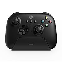 8BitDo Ultimate 2.4g Wireless Controller With Charging Dock, 2.4g Controller for PC, Android, Steam Deck & iPhone, iPad, macOS and Apple TV (Black)
