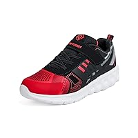 DREAM PAIRS Boys KD18002K Lightweight Breathable Running Athletic Sneakers Shoes Red Black, Size 9 M US Toddler