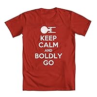 Keep Calm and Boldly Go_Youth Boys' T-Shirt