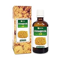 Fenugreek (Trigonella foenum) Essential Oil 100% Pure & Natural Undiluted Uncut Therapeutic Oil - Use for Aromatherapy (3.38 fl oz)