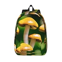 Cute Mushroom Backpack Lightweight Casual Backpack Multipurpose Canvas Backpack With Laptop Compartmen