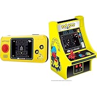 My Arcade Pocket Player Handheld Game Console & My Arcade Micro Player Mini Arcade Machine: Pac-Man Video Game, Fully Playable, 6.75 Inch