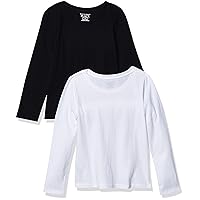 The Children's Place baby girls Basic Layering Long Sleeve Tee 2 Pack