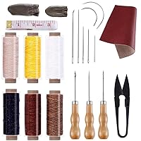 onsore 22 PCS Convenient Leather Craft Sewing Kit with Simple Method for Sewing,Leather Craft DIY,Leather Working