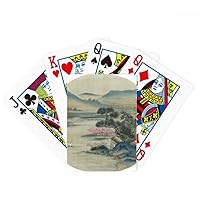 Hills Fishing Boat Chinese Painting Poker Playing Magic Card Fun Board Game