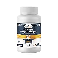 Jungle Pet Omega 3 Fish Oil for Dogs - Softgels Capsules Omega 3 for Dogs - Healthy Skin and Coat Dog Fish Oil Supplements - Large & Giant Dog Omega 3 Supplement for Skin and Joint Support - 60 ct