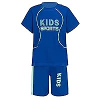 Kids Girls Boys Soccer Jerseys Sports Team Training Uniform Quick Dry Short Sleeve T-shirt and Mesh Shorts Set