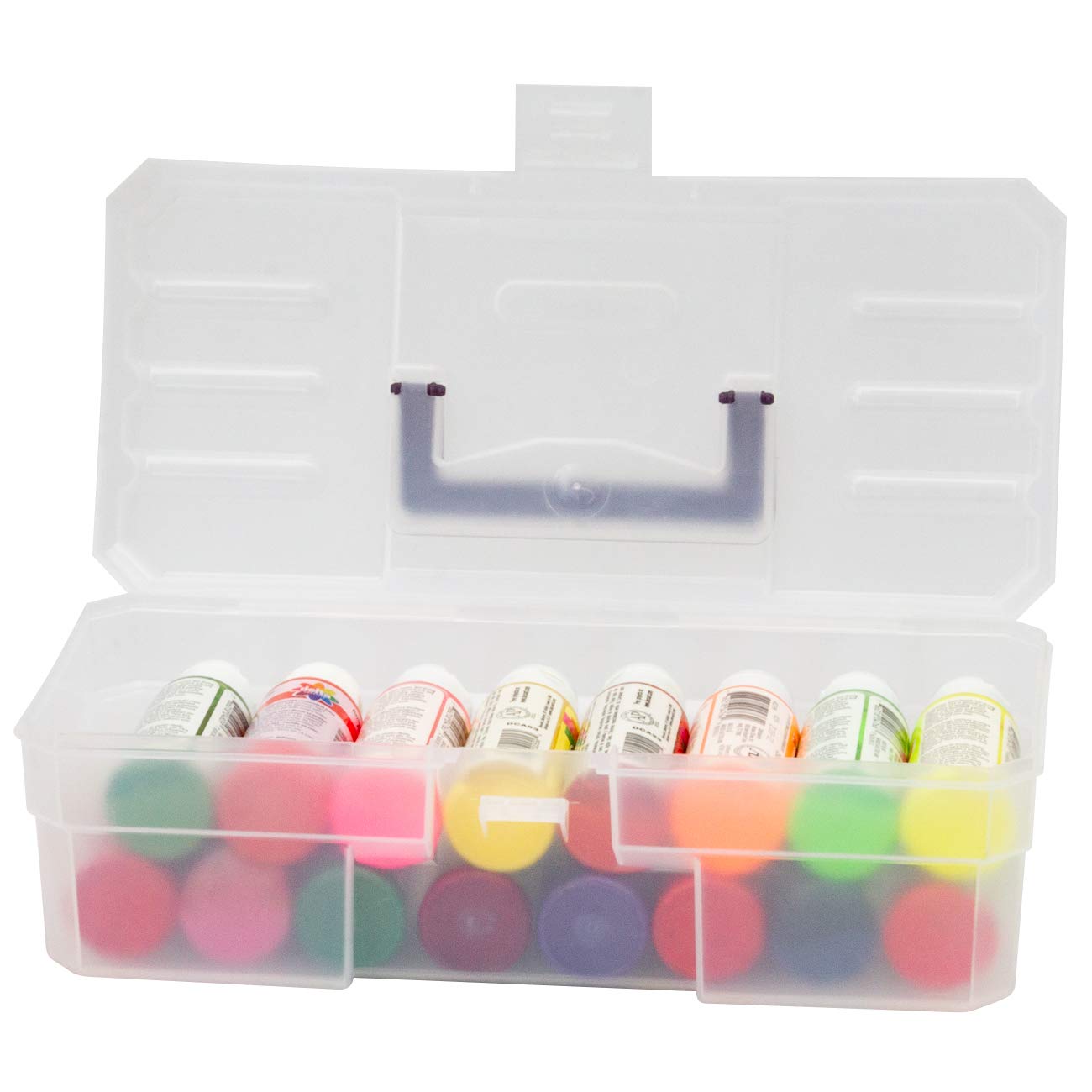 Akro-Mils 12-Inch ProBox Plastic Art Supply, Hobby or Craft Storage Tool Box, Clear, 09912CLPUR, 12
