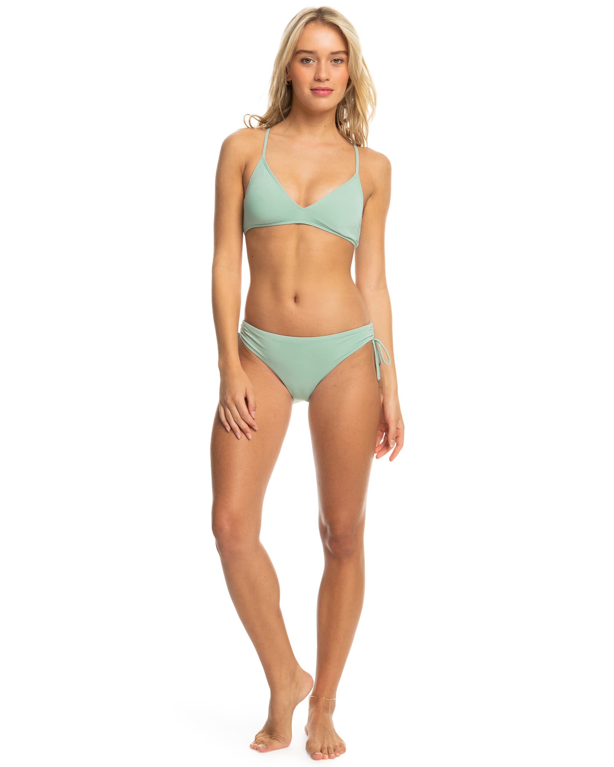 Roxy Women's Standard Beach Classics Athletic Bikini Top, Blue Surf 233