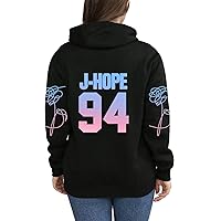 BTS Hoodie Men Women Unisex Black Casual Long Sleeve Fans Support Hoodie  Pullovers Sweatshirt kpop Jimin Love Yourself 92/93/94/95/97 (Color :  97Jung