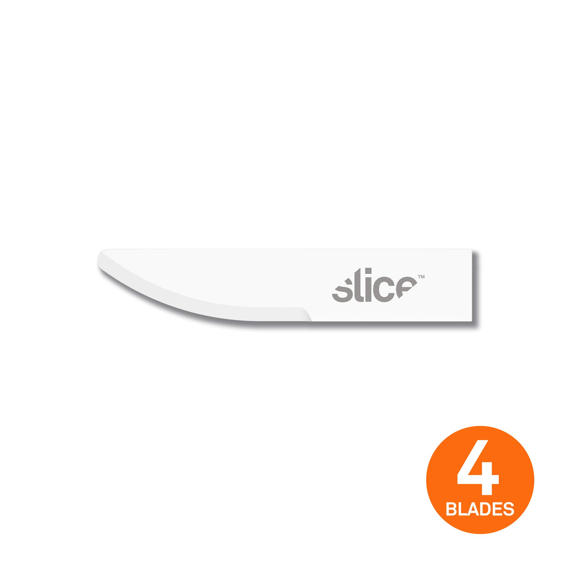 Slice 10520-CS Craft Blades, Fits Most Craft Handle Knives, Ceramic Blade, 24 Blades, White