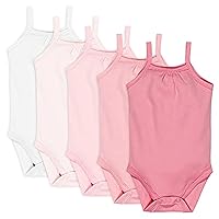 HonestBaby Multipack Sleeveless and Cami Bodysuits One-Piece 100% Organic Cotton for Infant Baby Boys, Girls, Unisex