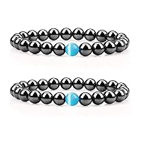 3 Pack Magnetic Anklets and 2 Bracelets Blue Color, Ankle Wrist Band, Magnetic Therapy, Support Immune System, Relieve Stress and Frustration, Amazing Gift