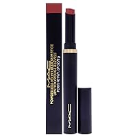 MAC Powder Kiss Velvet Blur Slim Stick - Brick Through for Women - 0.7 oz Lipstick