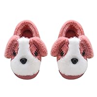 Kids Home Slippers Baby Dog Shoes Toddler Indoor Outdoor Warm Thicken Lined Sneakers Boy Girl Suede Warm Shoes