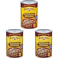 Old El Paso Traditional Canned Refried Beans, 16 oz. (Pack of 3)