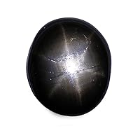 3.07 Ct. Natural Black Star Sapphire 6 Rays Loose Gemstone