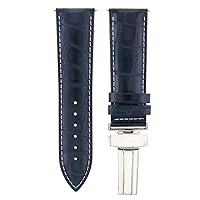 Ewatchparts 18-19-20-21-22-23-24MM LEATHER BAND STRAP DEPLOYMENT CLASP FOR BAUME MERCIER #1