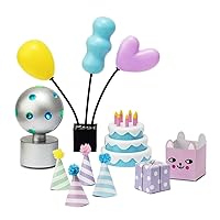 Melody Lundby Dollhouse Party Accessory Set 1:18 Scale Cake, Hats, Disco Light etc