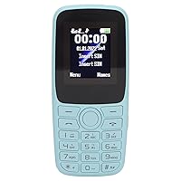 Senior Mobile Phone, Large Button Unlock Cell Phone for Elderly Parents, 2.4 Inch Screen Dual SIM Support (Sky Blue)