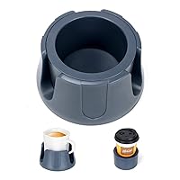 Anti-Spill Cup Holder, Drink Coaster with Anti-Slip Mat Fits Drink for Home Office Outdoors (Grey)