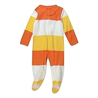 HonestBaby Sleep and Play Footed Pajamas One-Piece Sleeper Jumpsuit Zip-front PJs Organic Cotton for Baby Boys, Unisex