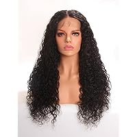 Brazilian Remy Human Hair Long Curly 13X4 Lace Front Wigs Pre Plucked Baby Hair Wavy-22inch 150% Density