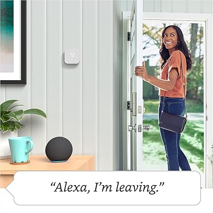 Amazon Smart Thermostat – Save money and energy - Works with Alexa and Ring - C-wire required