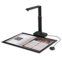 VIISAN Large Format Book & Document Scanner, Capture Size A2/A3, 26MP USB Document Camera with Auto-Flatten, Fingerprint Removal Technologies, Multi-Language OCR, Compatible with Windows & macOS