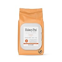 The Honey Pot Company - Feminine Wipes - Daily PH Balancing, Fragrance & Sulfate Free Wipes for Intimate Parts, Body, or Face - Feminine Products - Normal 30 ct.