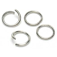 Cousin Jewelry Basics Silver Jump Rings, 6mm