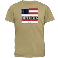 Election 2024 Donald Trump Painted Flag Mens T Shirt