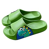 Dinosaur Children Slippers Cute Cartoon Beach Slippers For Kids Non Slip Boys Girls Summer Shoes Toddler Fuzzy Slippers