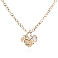 Juicy Couture Goldtone Heart Charms Pendant Necklace for Women