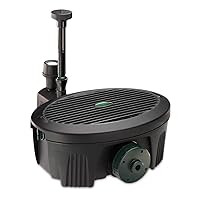 Pennington Aquagarden , Inpond 5 in 1, Pond & Water Pump, Filter, UV Clarifier, LED Spotlight and Fountain , All in One solution for a Clean, Clear and Beautiful pond , For Ponds up to 200 Gallons