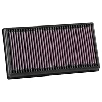 K&N Engine Air Filter: Reusable, Clean Every 75,000 Miles, Washable, Premium, Replacement Car Air Filter: Compatible with 2017-2019 Volkswagen (Atlas, Teramont), 33-5071