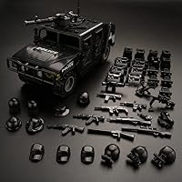 Military Vehicle Building Blocks Sets with 6 Mini Sodiers, 4 in 1 Army Truck Building Kit Army Models Car Building Toys for Kids, Army Vehicles Toys for Boys