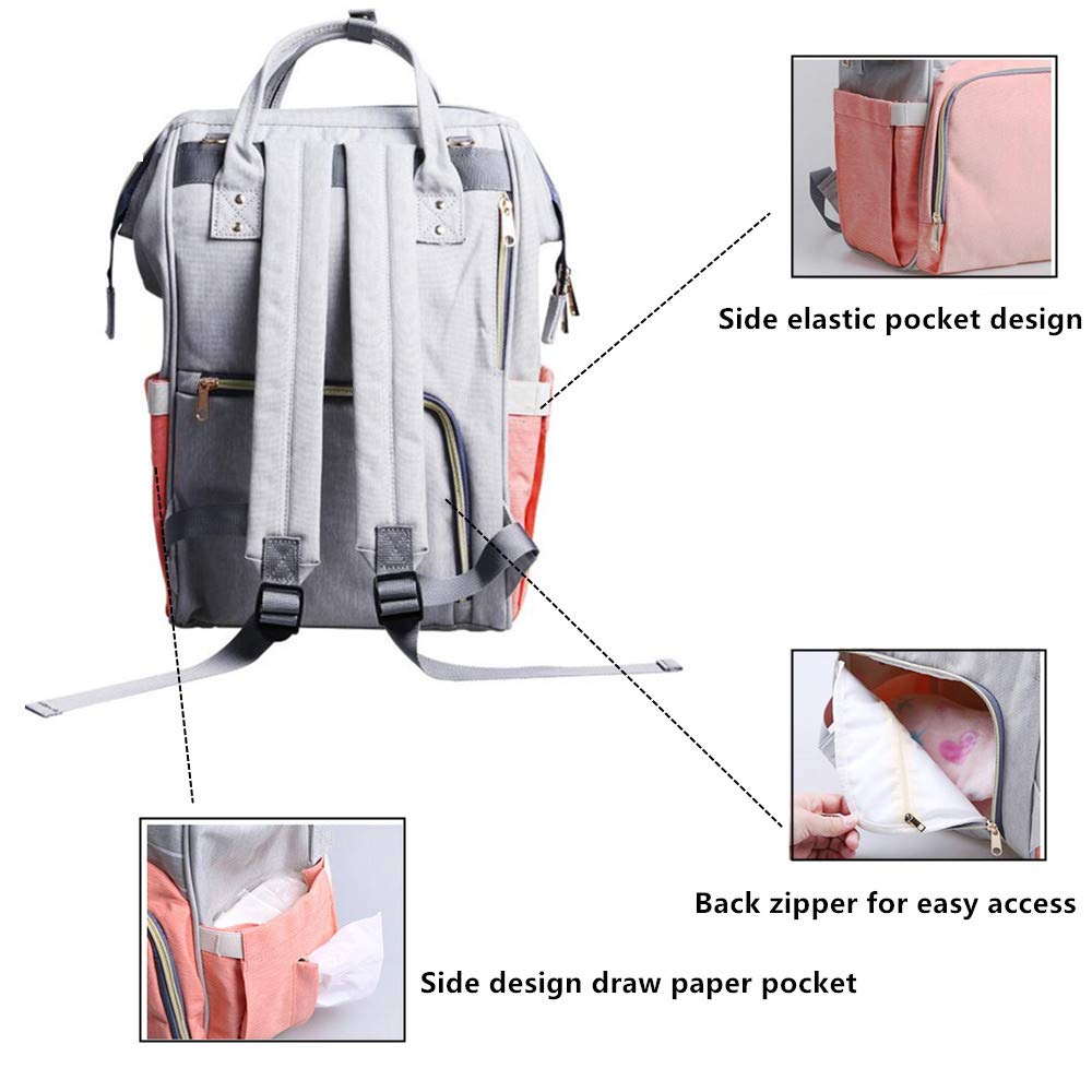 Multi-Function Diaper Bag for Baby Care Travel Backpack Nappy Bags Handbags Large Capacity