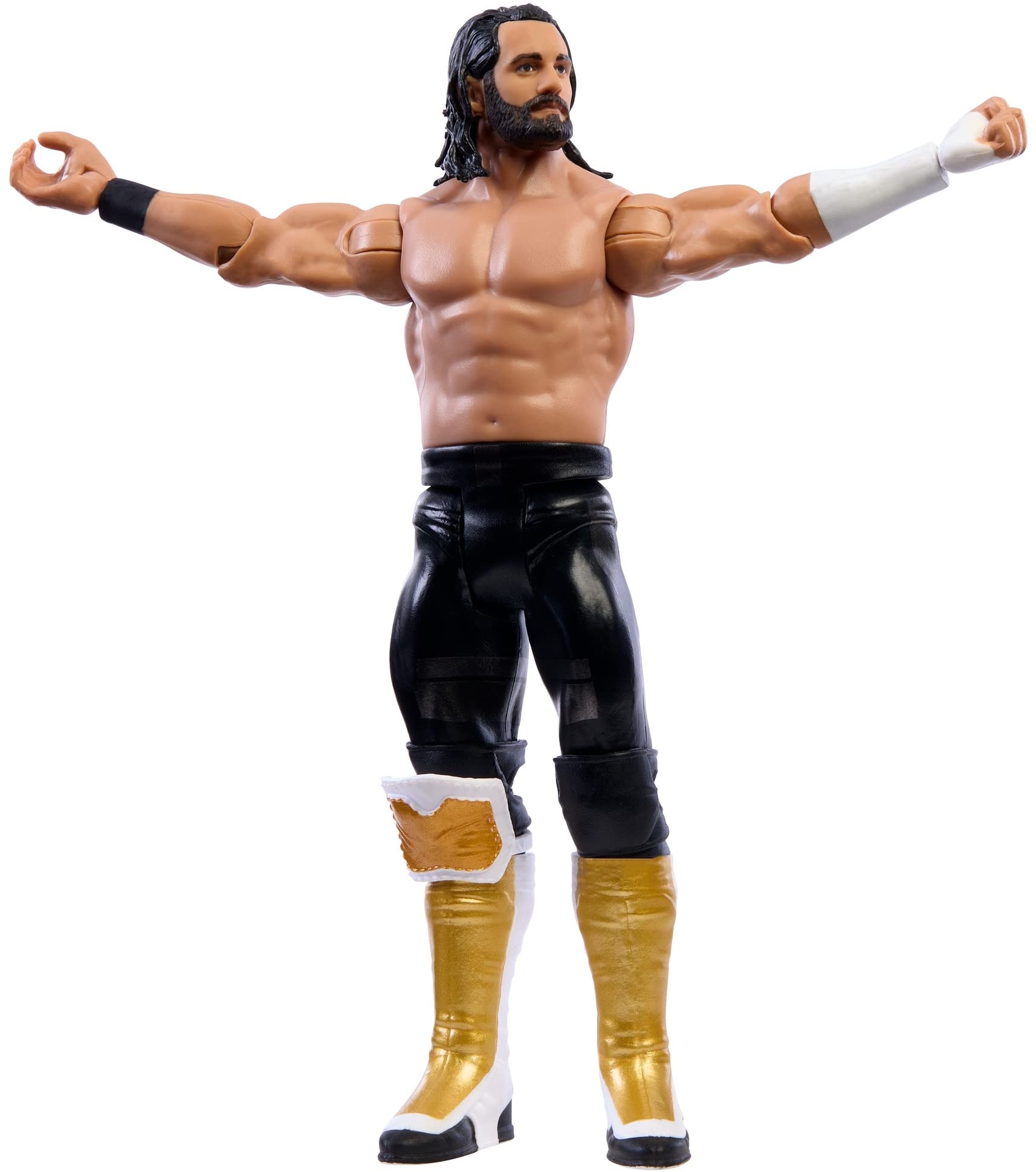 Mattel WWE Seth Rollins Basic Action Figure, 10 Points of Articulation & Life-Like Detail, 6-Inch Collectible