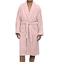 SUPERIOR Cotton Unisex Terry Robe, Soft And Absorbent Robes For Men And Women, Bathroom Accessories