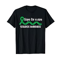 Hope for a cure - Scoliosis Awareness Month green ribbon T-Shirt